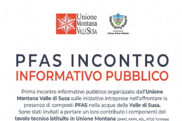 Locandina evento PFAS incontro informativo pubblico