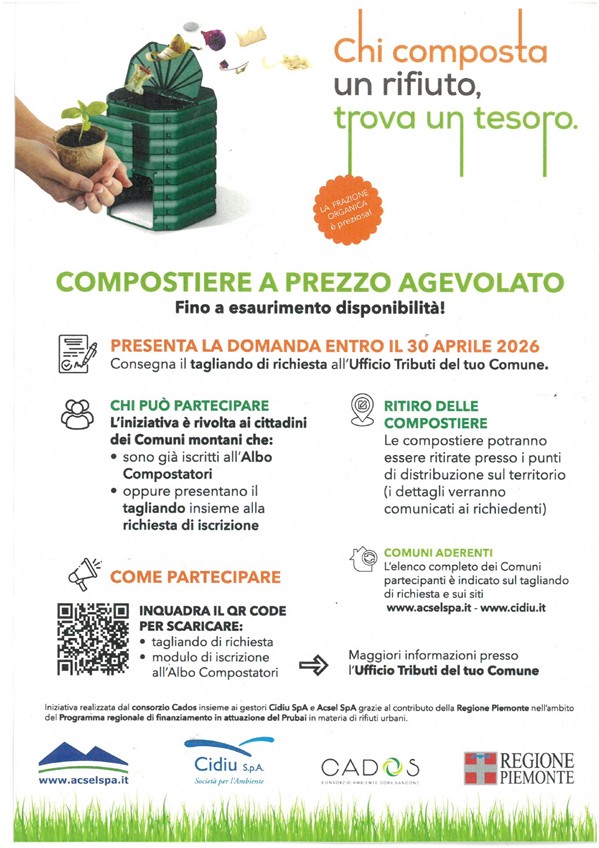 Compostiere a prezzo agevolato